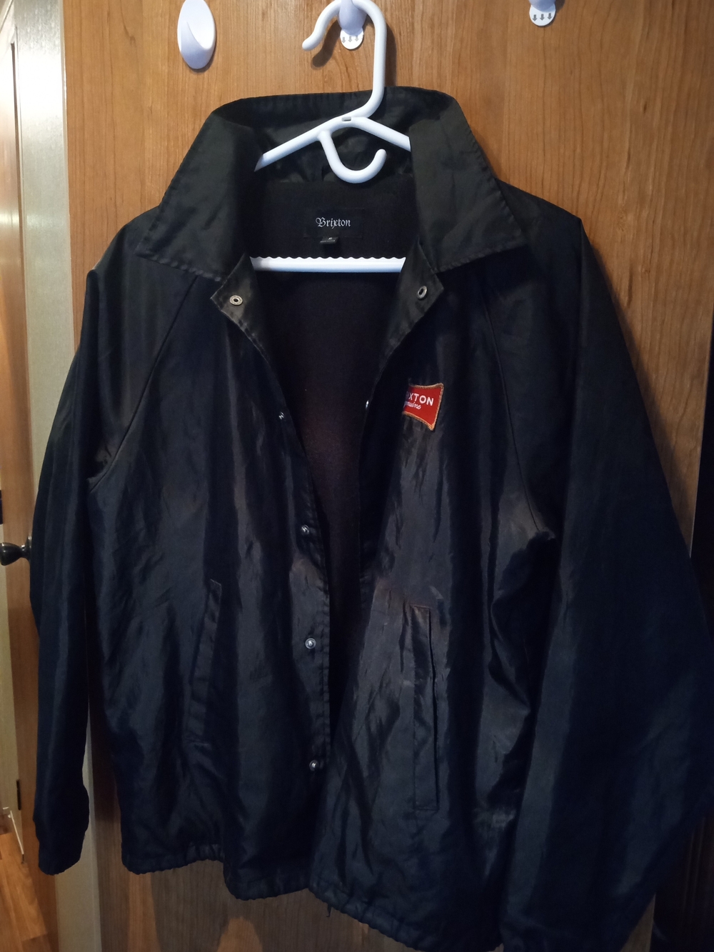 Brixton Men's Black Lightweight Coach Jacket